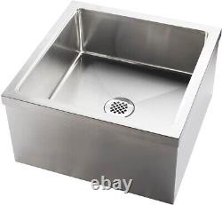 Commercial Stainless Steel Floor Mop Sink 19 x 22 x 12