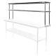 Commercial Stainless Steel Kitchen Prep Table Wide Double Overshelf 30 X 72