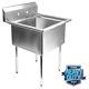 Commercial Stainless Steel Kitchen Utility Sink 30 Wide