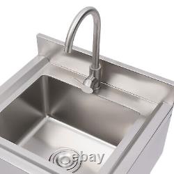 Commercial Stainless Steel Sink WithFaucet Hot and Cold Dual Control Kitchen Sink