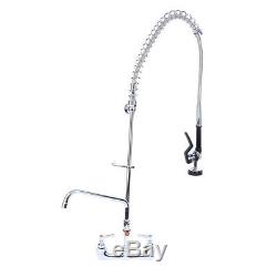 Commercial Wall Mount Pre Rinse Faucet with 12 Add On Sink Hotel Restaurant