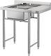 Commercial Kitchen Stainless Steel Utility Sink 36/39 Inches Wide