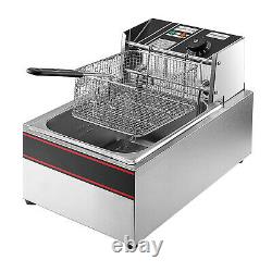 Deep Fryer 1700W 6 Liter Stainless Steel Electric Fryer with basket, UL Listed