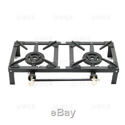 Double Cast Iron Gas Boiling Ring/Burner Catering/Stove/Camping/LPG/Prooane 10KW