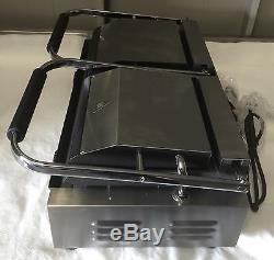 Double Panini Press Machine Electric Commercial Twin Contact Grill Pannini Maker