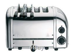 Dualit Classic Combi 2 x 2 Four Slot Toaster 4 Slice Stainless Steel Polished