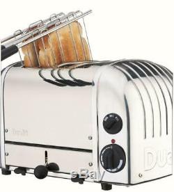 Dualit Classic Combi 2 x 2 Four Slot Toaster 4 Slice Stainless Steel Polished