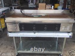 ELECTRIC 48 FLAT TOP GRIDDLE COUNTER TOP 12,0000 WATTS 220V / 1 Phase
