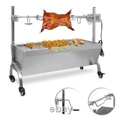 Edelstahl BBQ Lamm Apit Roaster 110cm Roast Barbeque Spit Machine 40kg 88Lb