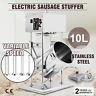 Electric 10l 25lb Dual Speed Vertical Sausage Stuffer Stainless Steel Approved