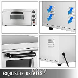 Electric 2000W Pizza Oven Single Deck Restaurant Countertop Commercial Oven