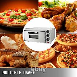 Electric 2000W Pizza Oven Single Deck Restaurant Countertop Commercial Oven