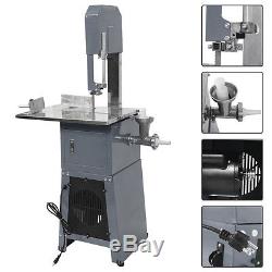 Electric 550W Stand Up Butcher Meat Band Saw & Grinder Processor Sausage Gray