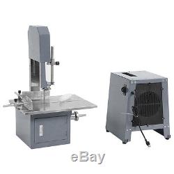 Electric 550W Stand Up Butcher Meat Band Saw & Grinder Processor Sausage Gray