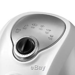 Electric Air Fryer Timer Temperature Control Multi function White 4.4QT 1300W