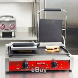 Electric Commercial 3.6kW Double Contact Panini Toaster Sandwich Maker