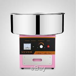 Electric Commercial Cotton Candy Maker Fairy Floss Machine Stainless Steel 1030W