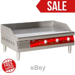 Electric Commercial Flat Top Restaurant Griddle Countertop Equipment Kitchen NSF