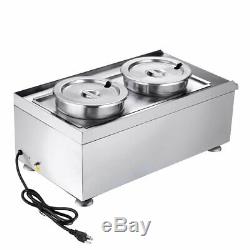 Electric Commercial Soup Kettle Warmer Stainless Steel Food Warmer Restaurants