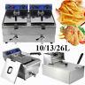Electric Countertop Deep Fryer Tank Commercial Restaurant Steel With Nozzle Br