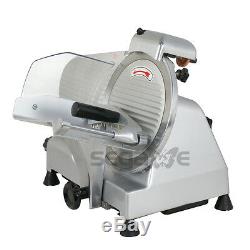Electric Food Slicer Meat Commercial Steel Cheese Cut Restaurant Home 10 Blade