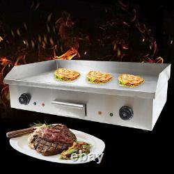 Electric Griddle Flat Top Grill 4400W 28.6 Hot Plate BBQ Countertop Commercial