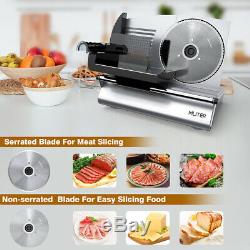 Electric Meat Slicer 7.5 2Blades Deli Bread Food Cheese Kitchen Cutter Machine