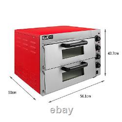 Electric Pizza Oven 2 x 16 Twin Deck Commercial Baking Oven Fire Stone Catering