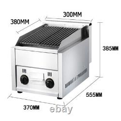 FY-977 Commercial Char Broiler Countertop Charbroiler 2 Burner Gas & Propane NEW