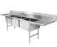 Falcon Food Service 10 X 14 (3) Compartment Stainless Steel Commercial Sink