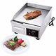Food Control 1500w 14 Commercial Electric Counter Griddle Grill Stainless Steel