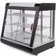 Food Court Restaurant Heated Food Pizza Display Warmer Cabinet Case 27 Glass