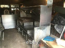 Food truck or kitchen hood, drawers and table set, electric griddle