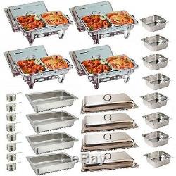 Four Omega Chafing Dishes With Extra Food Pans Free Next Day Delivery