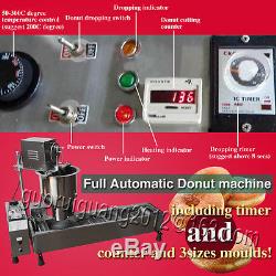 Free shipping, Automatic Donut Machine 3KW Commercial Donut Maker 3 Set free Mold