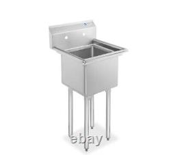 GRIDMANN 18 in. W Stainless Steel Kitchen Utility Sink