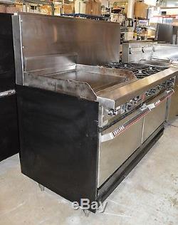 Garland 6 Burner 60 Gas Range with 24 Griddle and 2 Convection Ovens