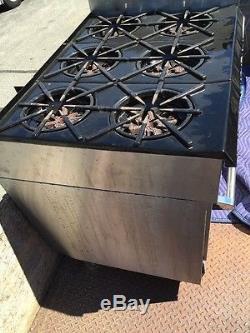 Garland 6 Burner Stove Gas Range with 24 Flat Grill Griddle Broiler Double Ovens