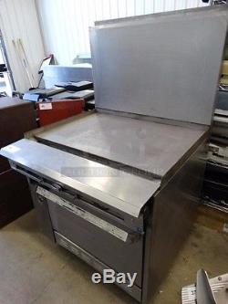 Garland Gas Range with 36 Griddle flat top and Base Oven