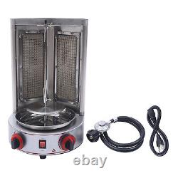 Gas Doner Kebab Gyro Grill Machine Vertical Broiler Rotisserie Spinning Grill US
