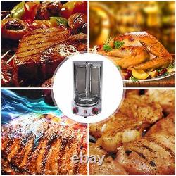 Gas Doner Kebab Gyro Grill Machine Vertical Broiler Rotisserie Spinning Grill US