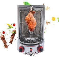 Gas Doner Kebab Machine Broiler Shawarma Grill BBQ Vertical Cooking Equipment
