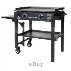 Gas Flat Top Grill Restaurant Professional Commercial Griddle Two Burner Cooker