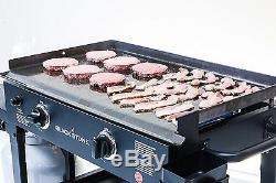Gas Flat Top Grill Restaurant Professional Commercial Griddle Two Burner Cooker