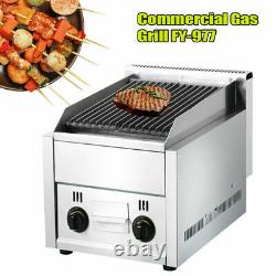Gas Grill Stainless Volcanic Rock BBQ Barbecue Char Broiler Outdoor Heating New