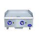 Globe Gg24tg 24 Thermostatic Gas Griddle Flat Top Grill