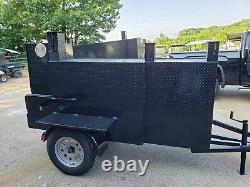 GodZilla BBQ Smoker 36 Grill Trailer Food Truck Mobile Catering Concession Cart