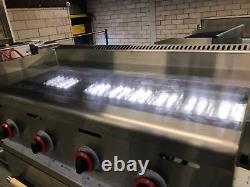 Griddle, Chrome Platted with 16mm thickness, Natural Gas or LPG Fat Chef