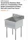 Griffin Products Scullery Sink 42 X 27 X 28 With Sink Strainer Stainless Steel