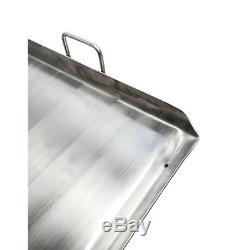 Heavy Duty 32 Stainless Steel Flat Top Griddle Grill Plancha for Double Burner